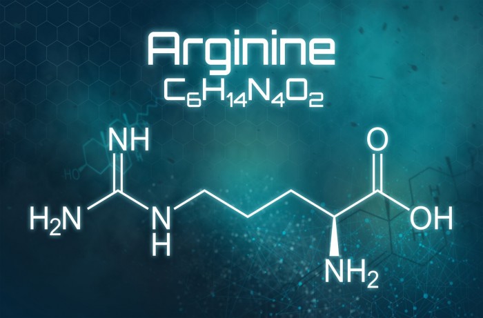 Formula chimica l-arginina